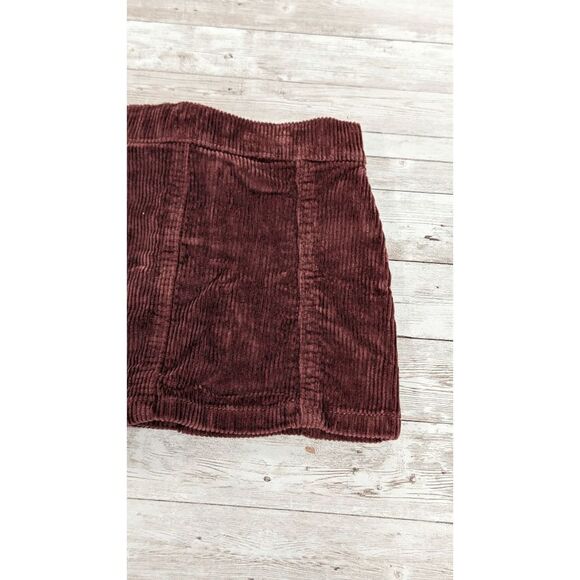There Abouts Girls Size 3T Cinnamon Red Skirt Corduroy Button Back Toddler - Picture 7 of 8